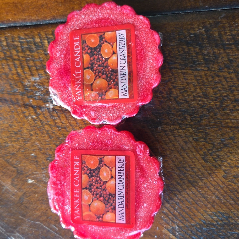 2 Yankee Candle Tarts MANDARIN CRANBERRY NEW 0.8 oz each